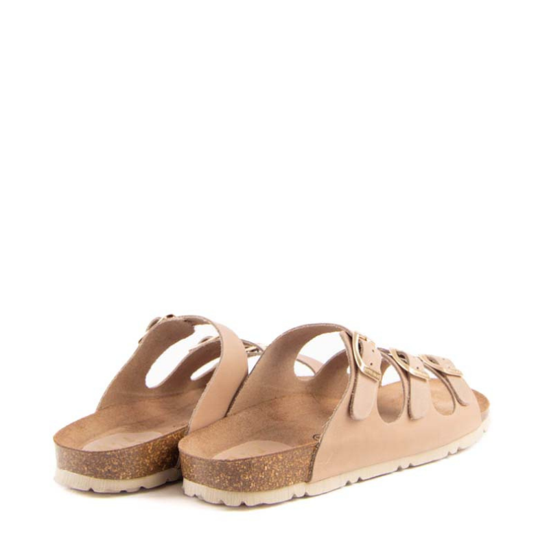 SANDALIA BIO TRIPLE HEBILLA BEIGE 7231