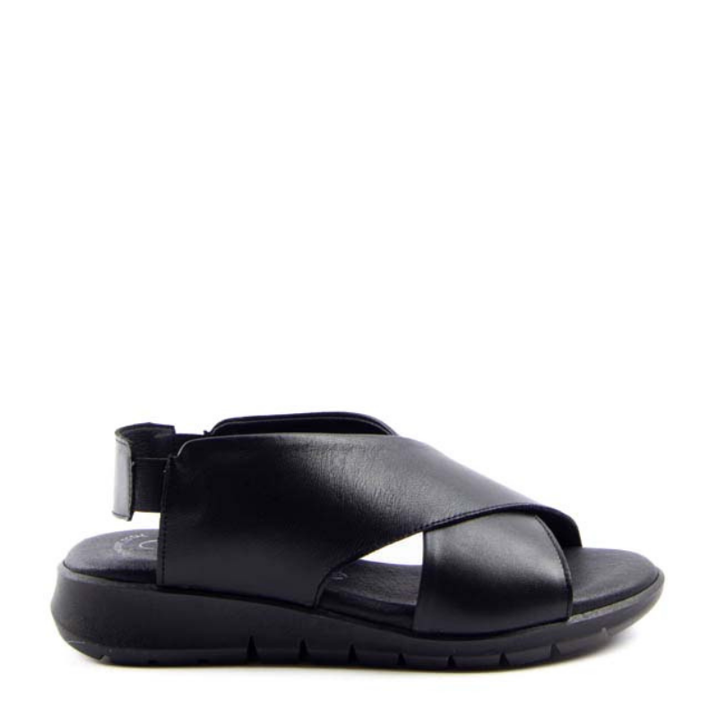 SANDALIA CRUZADA NEGRO 1023