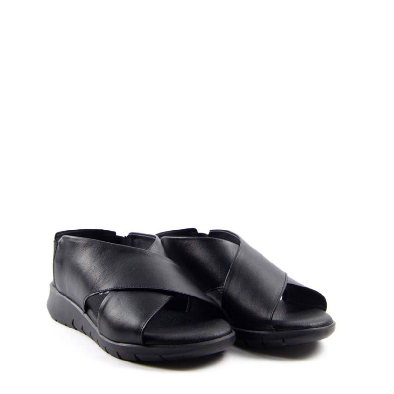 SANDALIA CRUZADA NEGRO 1023