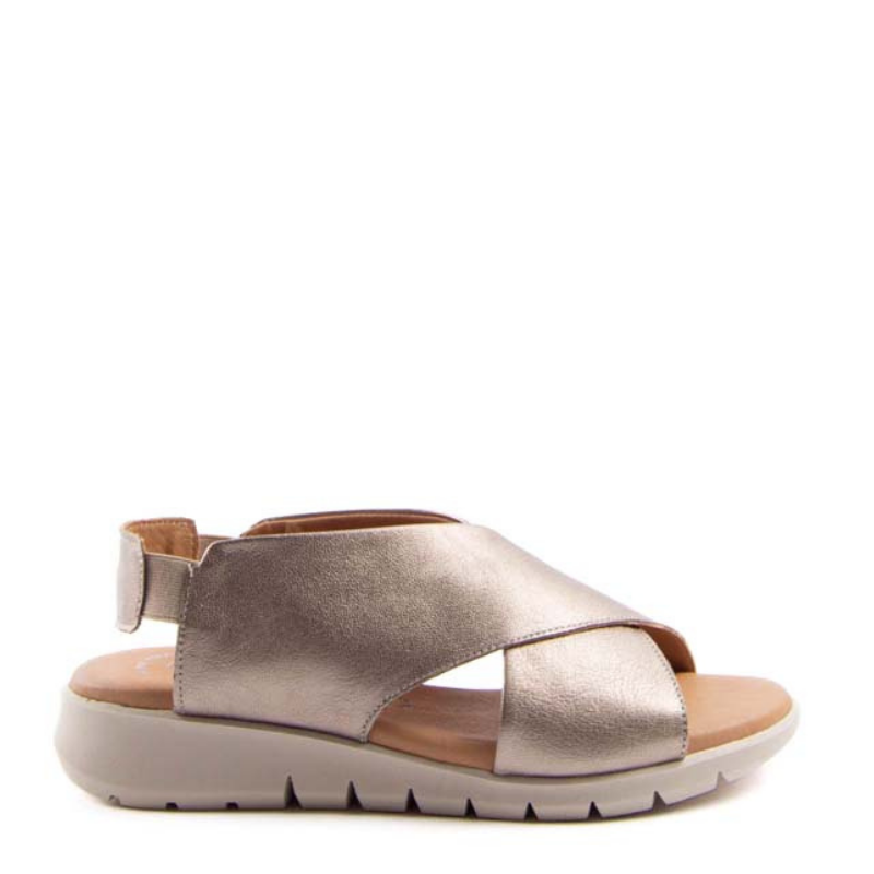 SANDALIA CRUZADA TAUPE 1023