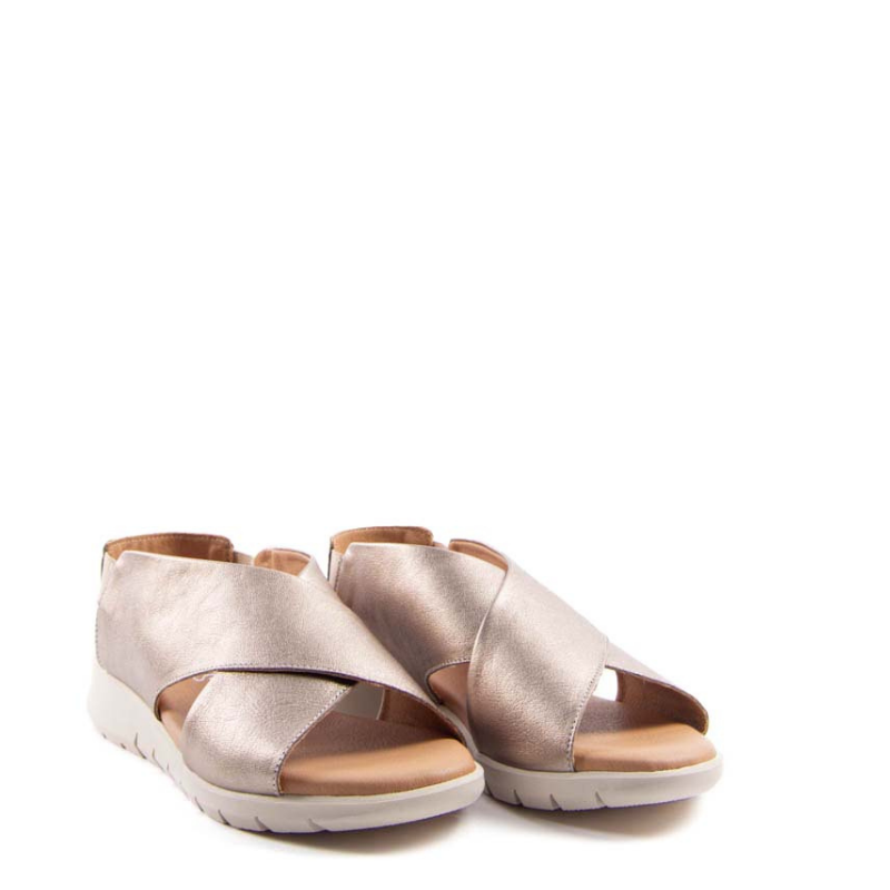 SANDALIA CRUZADA TAUPE 1023