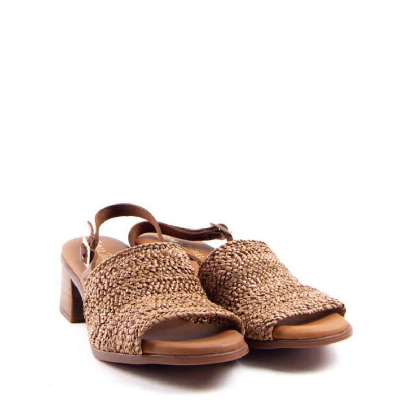 SANDALIA PALA RAFIA CUERO 2732
