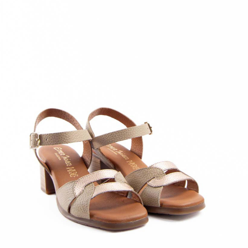 SANDALIA PALA ENTRELAZADA TAUPE 1980