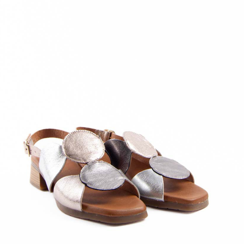 SANDALIA CIRCULOS MULTI PLATA 2684