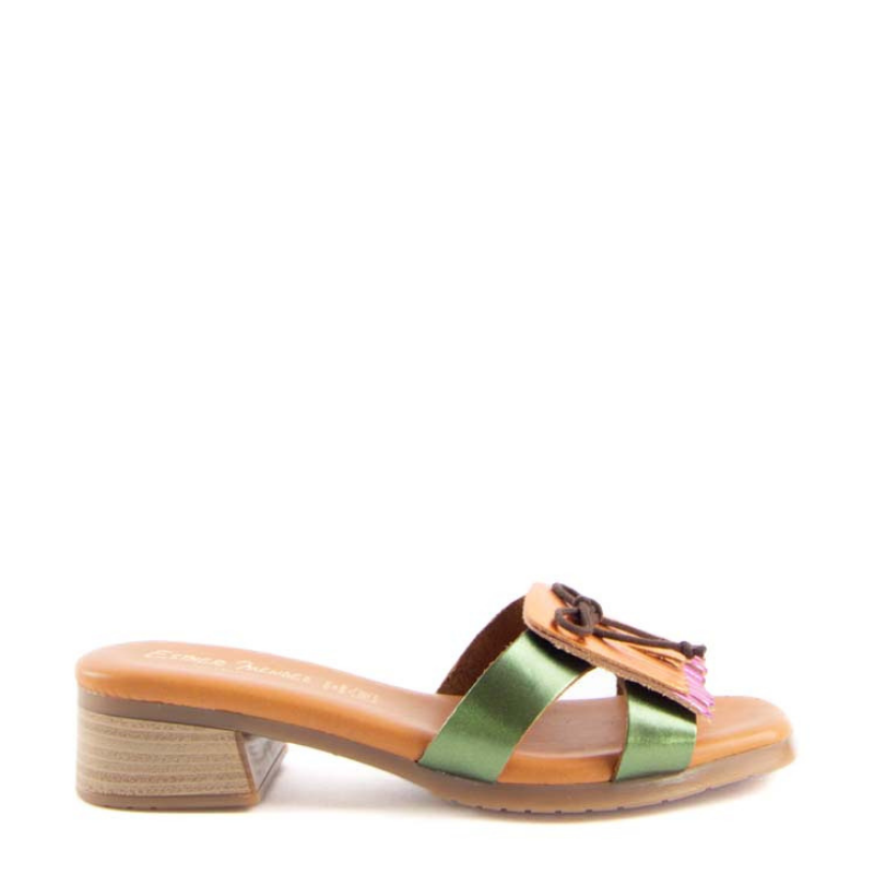 SANDALIA PALA FLECOS VERDE MULTI 2691