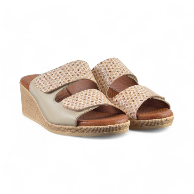 PALA VELCROS PUNTOS BEIGE 25133