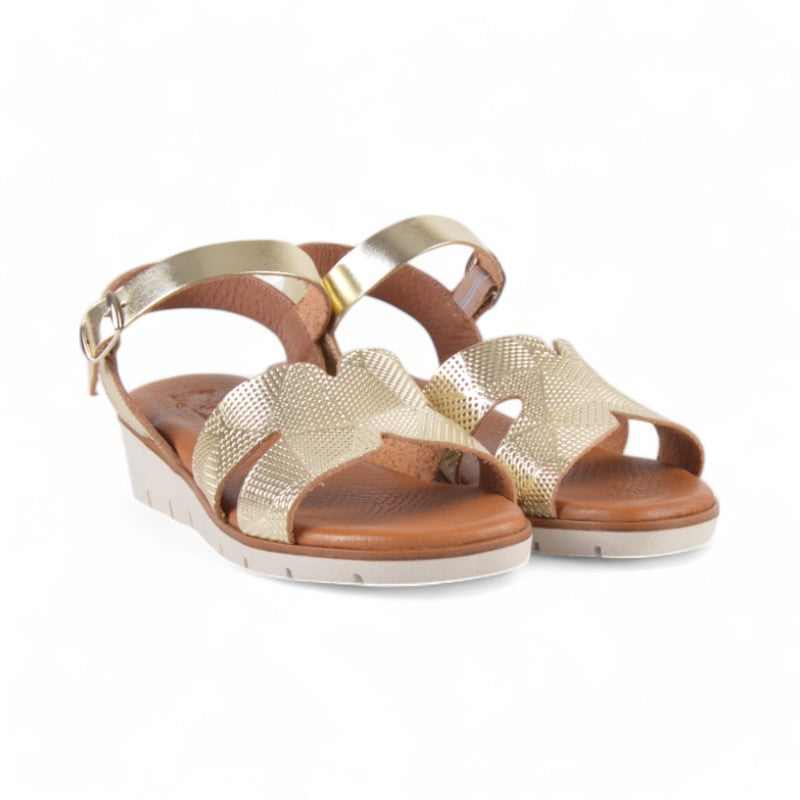 SANDALIA PALA LASER PLATINO 25134