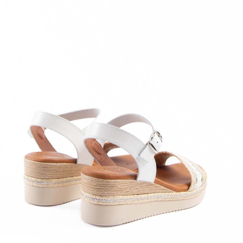 SANDALIA BANDA TRENZA BLANCO 241311