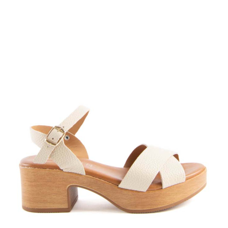 SANDALIA PALA CRUZADA BEIGE 495
