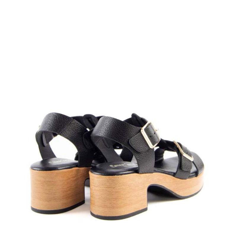 SANDALIA HEBILLAS NEGRO 402