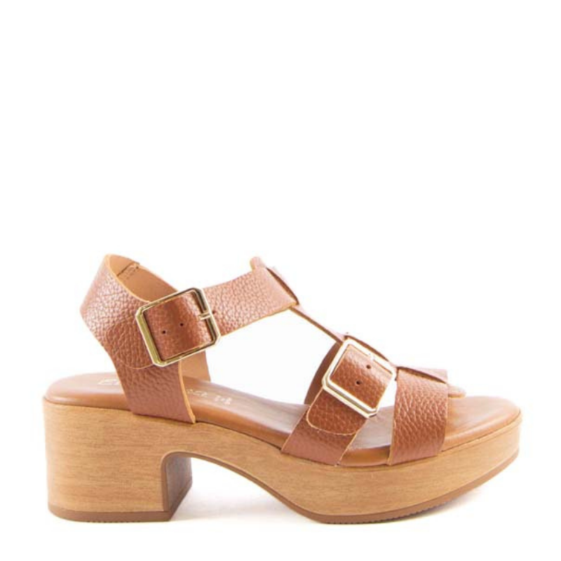 SANDALIA HEBILLAS CUERO  402