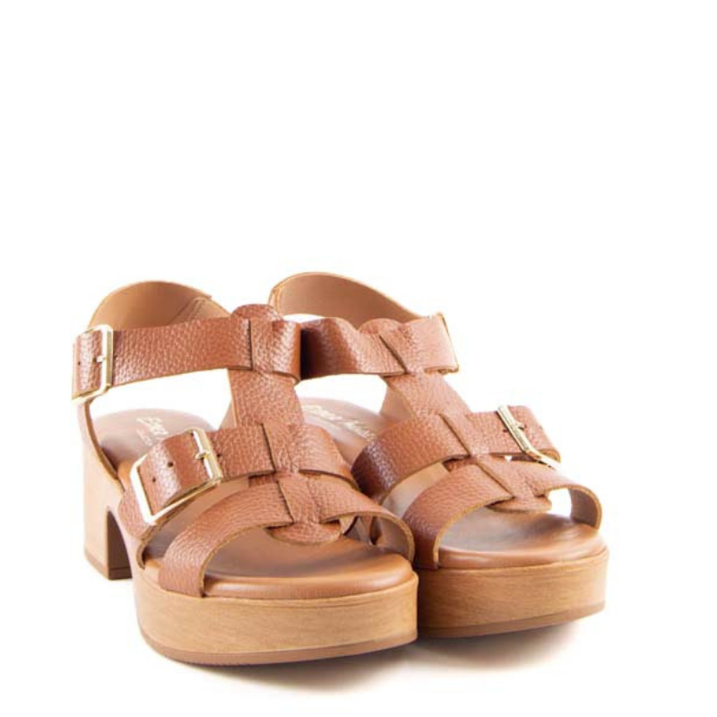 SANDALIA HEBILLAS CUERO  402