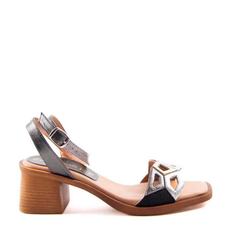 SANDALIA PULSERA GEO NEGRO V-25017-1