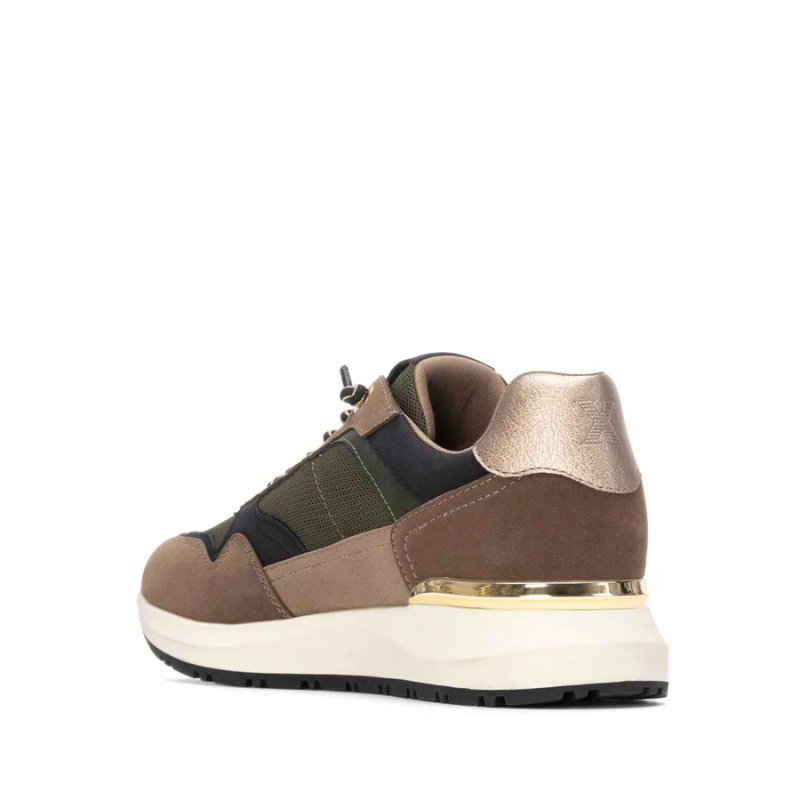 SNEAKER CORDON COMBI KAKI 144206