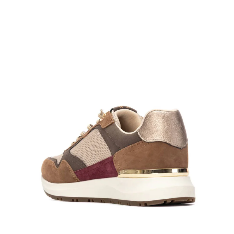 SNEAKER CORDON COMBI TAUPE 144206