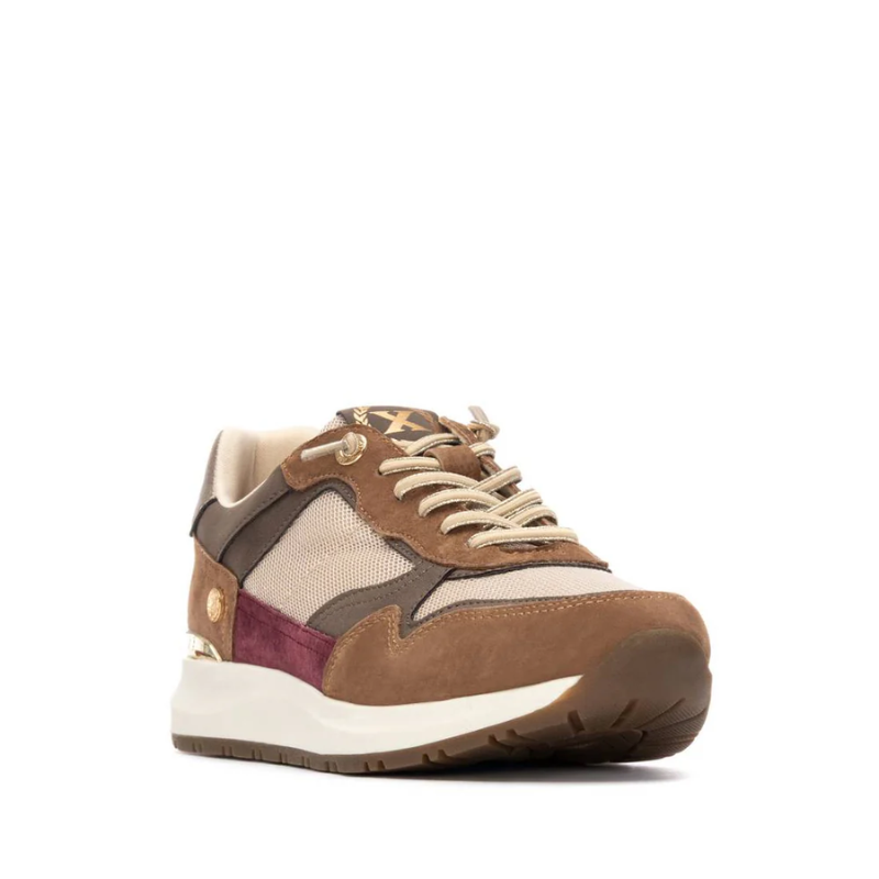 SNEAKER CORDON COMBI TAUPE 144206