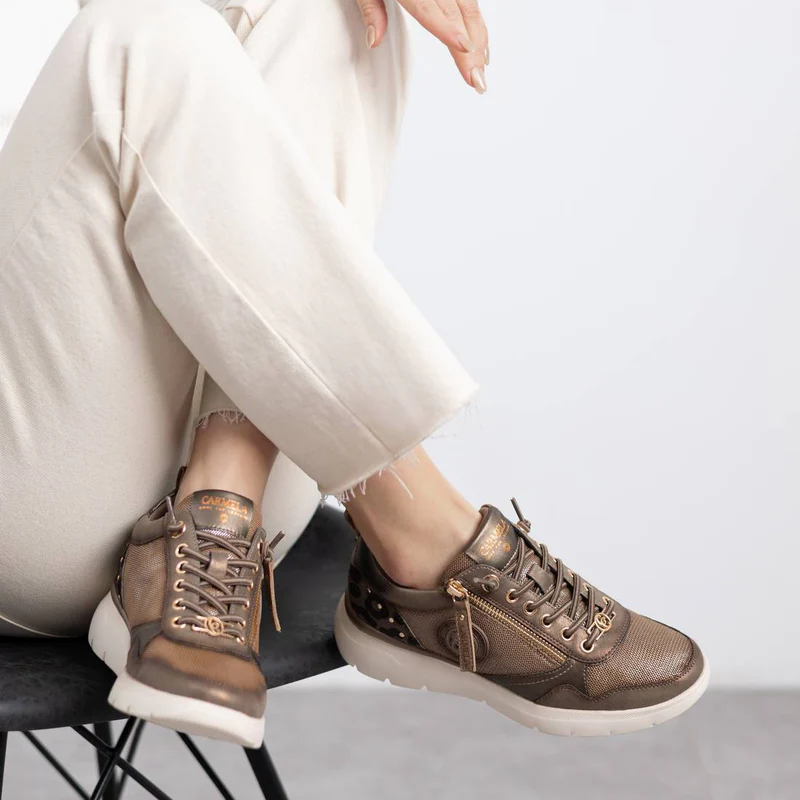 SNEAKER PRINT REJILLA TAUPE 162513