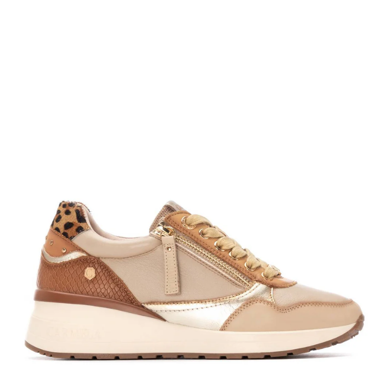 SNEAKER CREMALLER PRINT BEIGE 162442