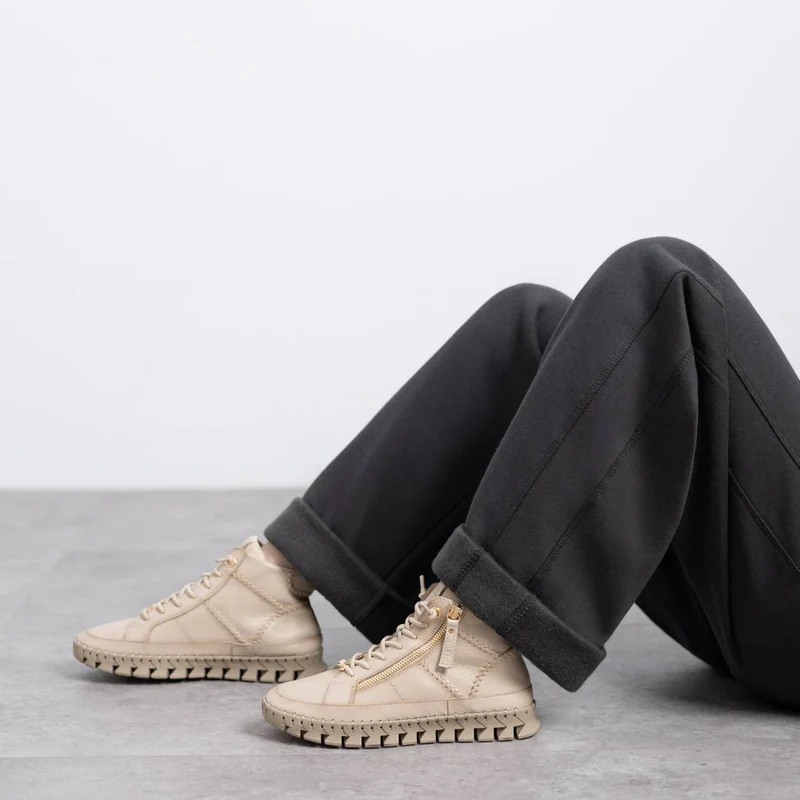 BOTIN COSIDO CREMALLERA BEIGE 162708