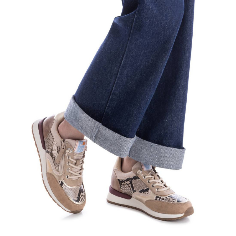 SNEAKER SNAKE ELASTIC BEIGE 172960