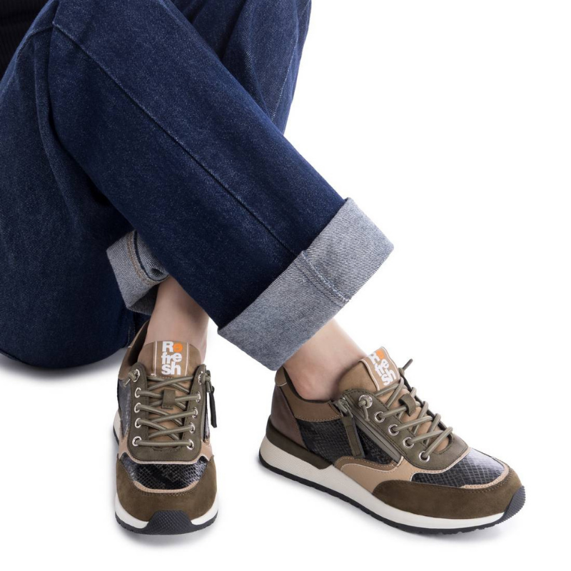 SNEAKER SNAKE ELASTIC KAKI 172960