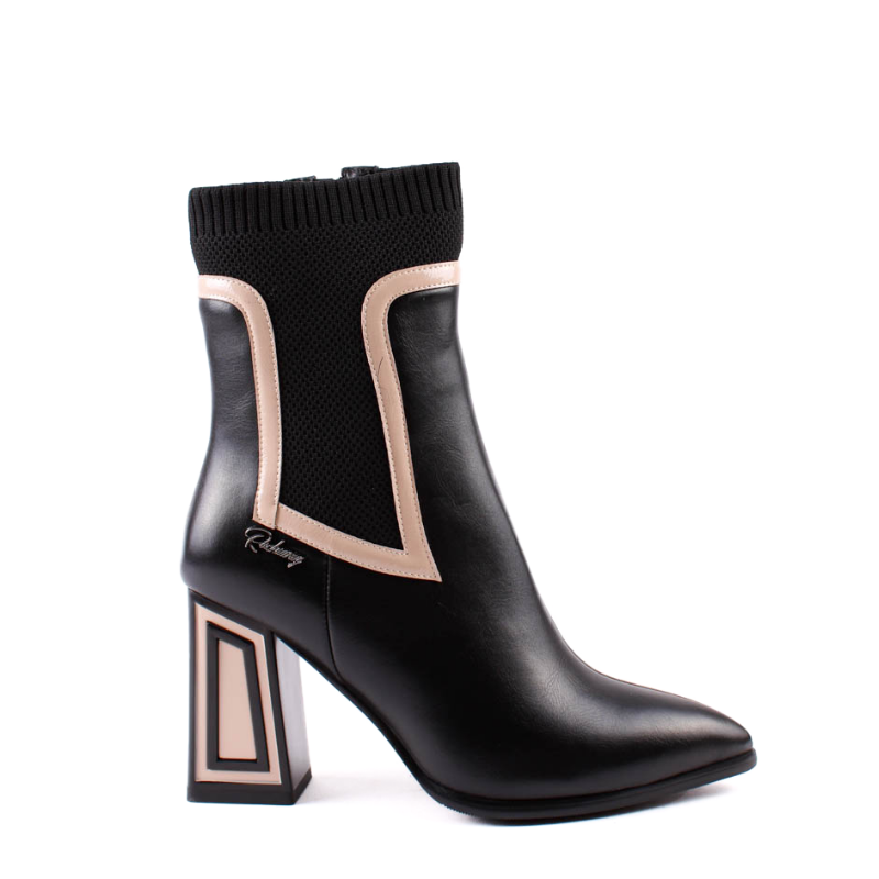 BOTIN CALCETIN TACON GEO NEGRO 84577A