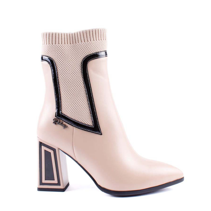 BOTIN CALCETIN TACON GEO BEIGE 84577B