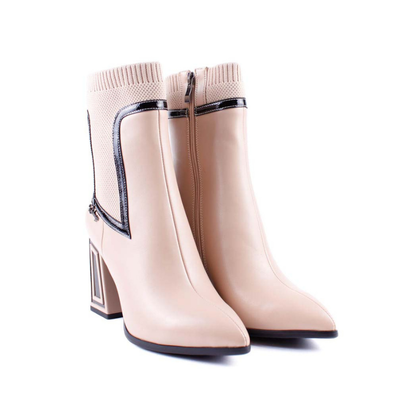 BOTIN CALCETIN TACON GEO BEIGE 84577B