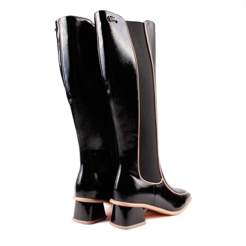 BOTA ELASTICOS VIVOS NEGRO 84539A