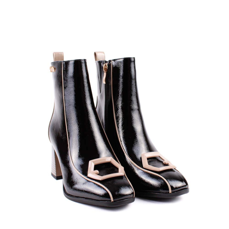 BOTIN APLIQUE CHAROL NEGRO 85742A