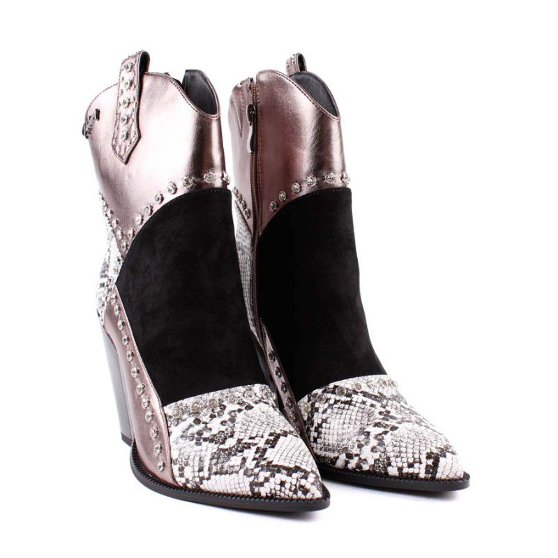 BOTIN CAMPERO SNAKE PLOMO 85696B