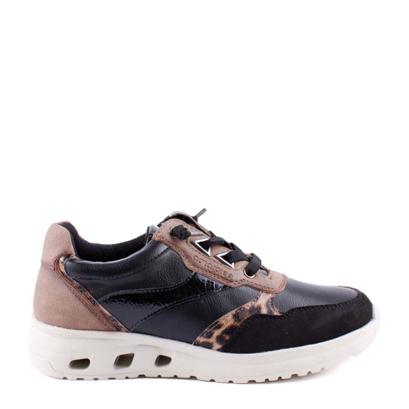 SNEAKER COMBI PRINT NEGRO AMD29409