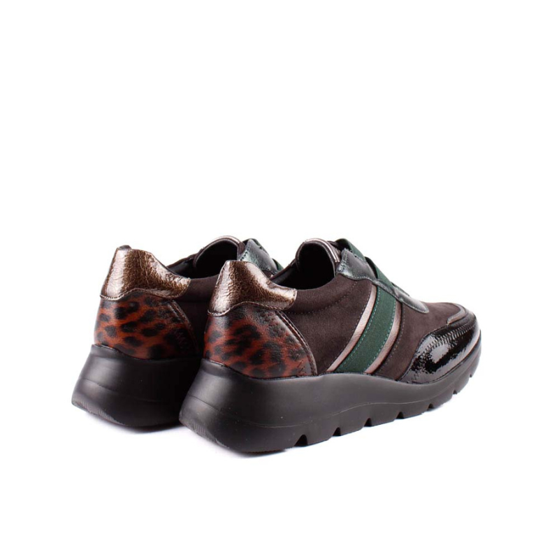 CASUAL ELASTICOS NEGRO VERDE AMD29417