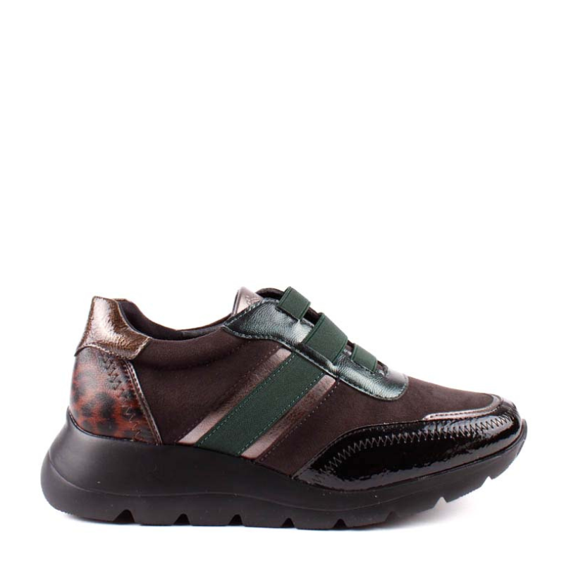 CASUAL ELASTICOS NEGRO VERDE AMD29417