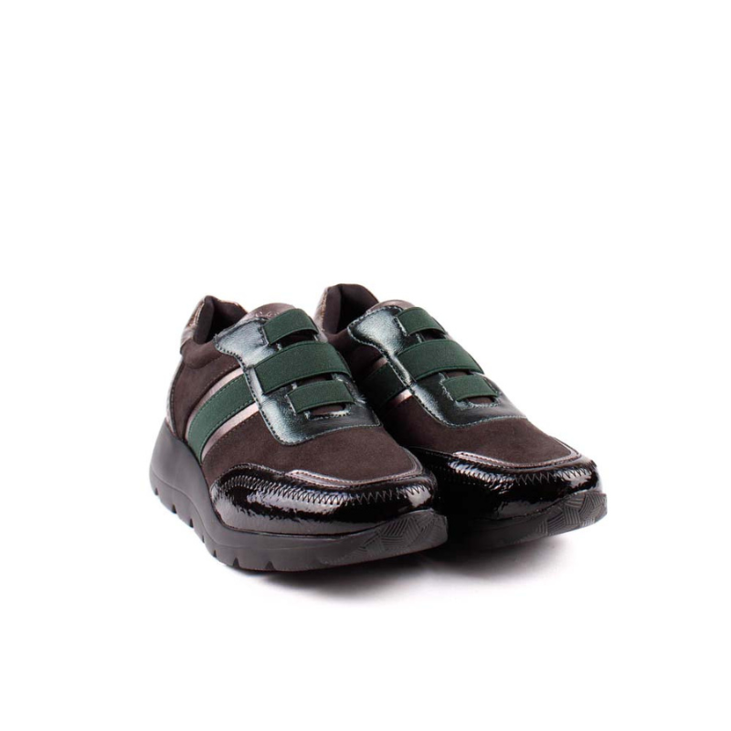 CASUAL ELASTICOS NEGRO VERDE AMD29417