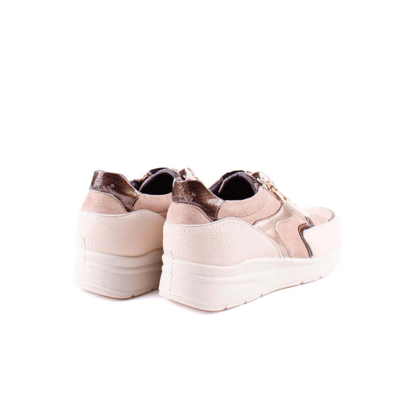 SNEAKER CREMALLERA CREMA ATL29353