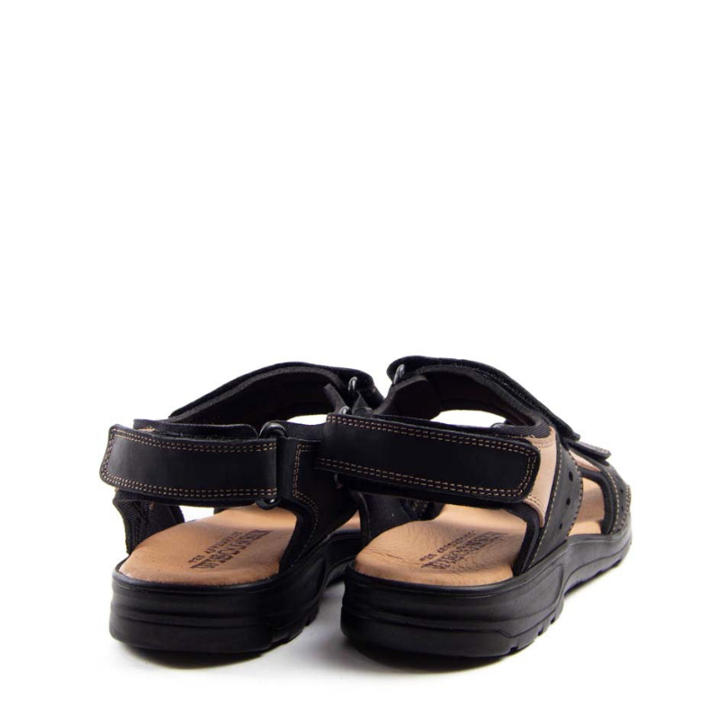 SANDALIA VELCRO COMBINADA NEGRO 37007