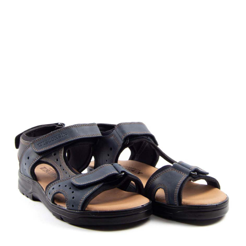 SANDALIA VELCRO COMBINADA MARINO 37007