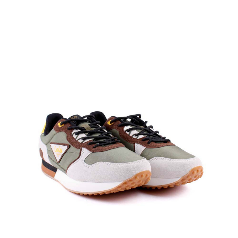 RETRO SNEAKER LOGO KAKI 64483