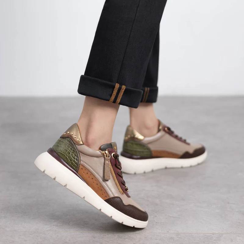 SNEAKER CREMALLERA BURDEOS 162430