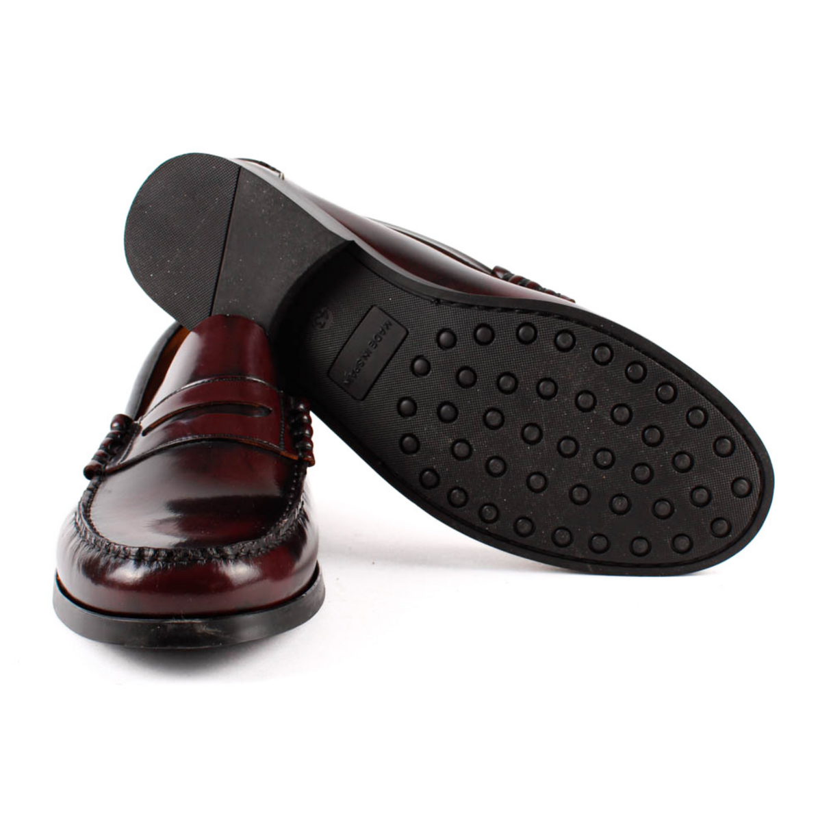 MOCASIN CASTELLANO ANTIFAZ BURDEOS 14026