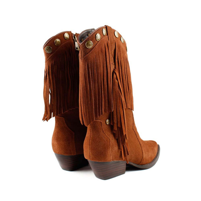 BOTIN CAMPERO FLECOS CUERO SS827