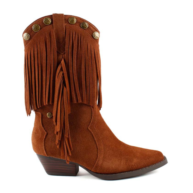 BOTIN CAMPERO FLECOS CUERO SS827