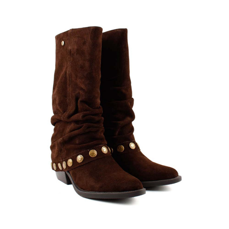 BOTA CAMPERA POLAINA MOKA SS832