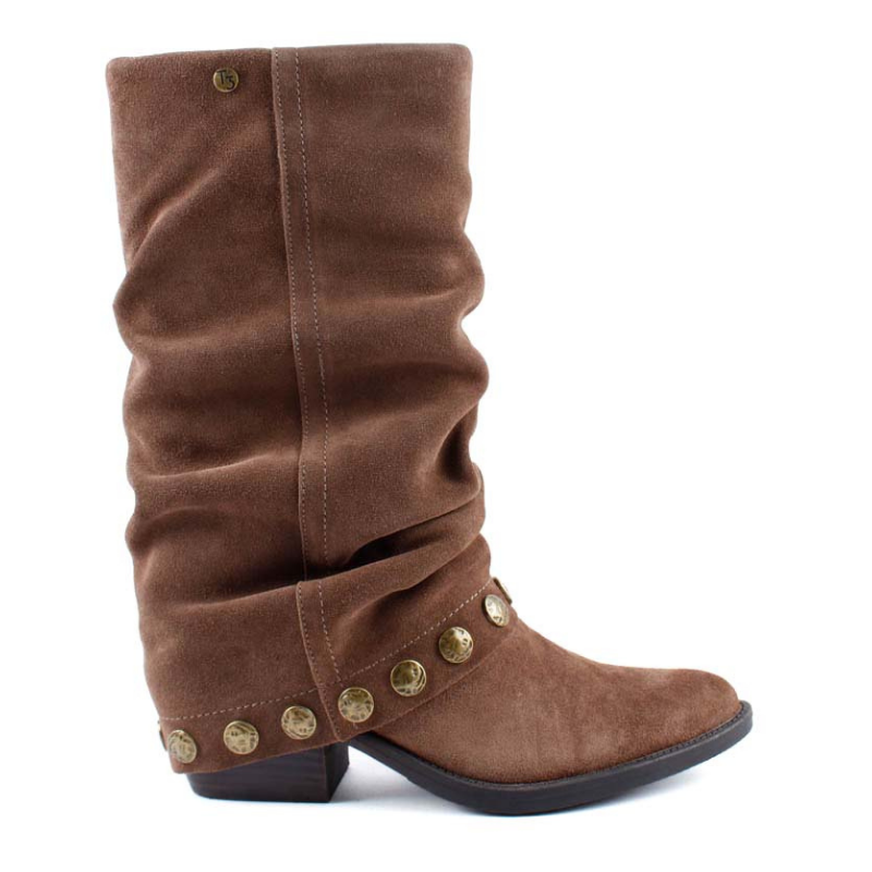 BOTA CAMPERA POLAINA TAUPE SS832