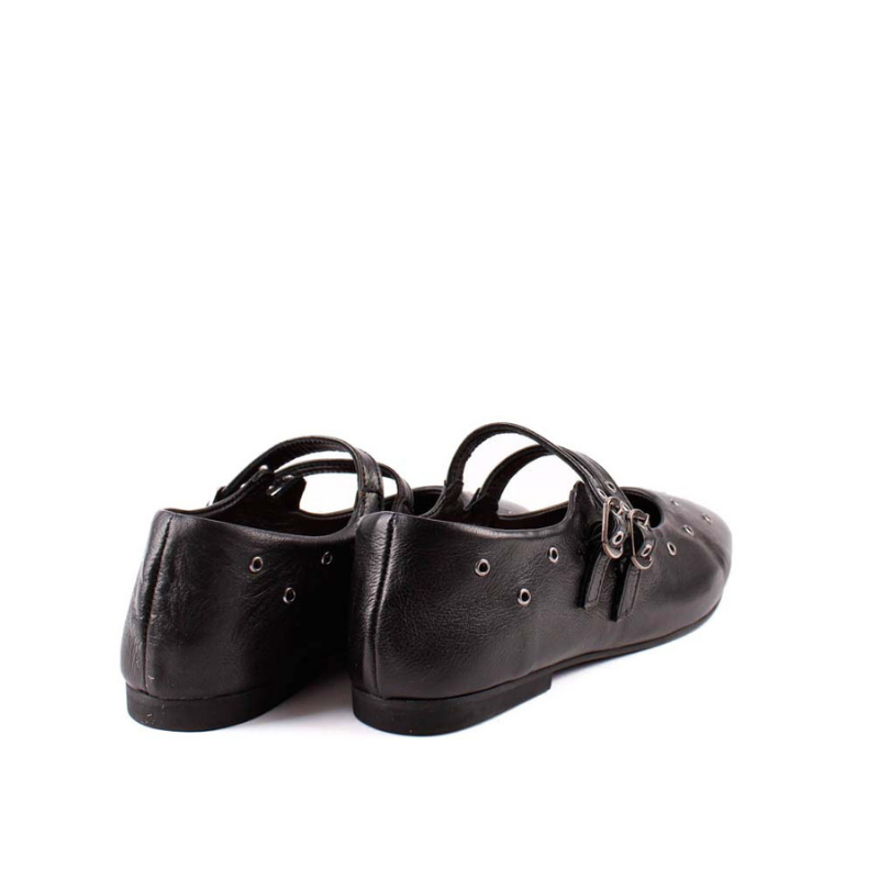 BAILARINA CORREA TACHAS NEGRO 725