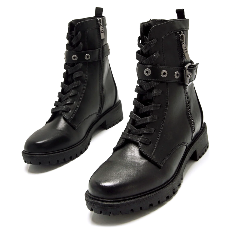 BOTIN CORDONES HEBILLA NEGRO 54771