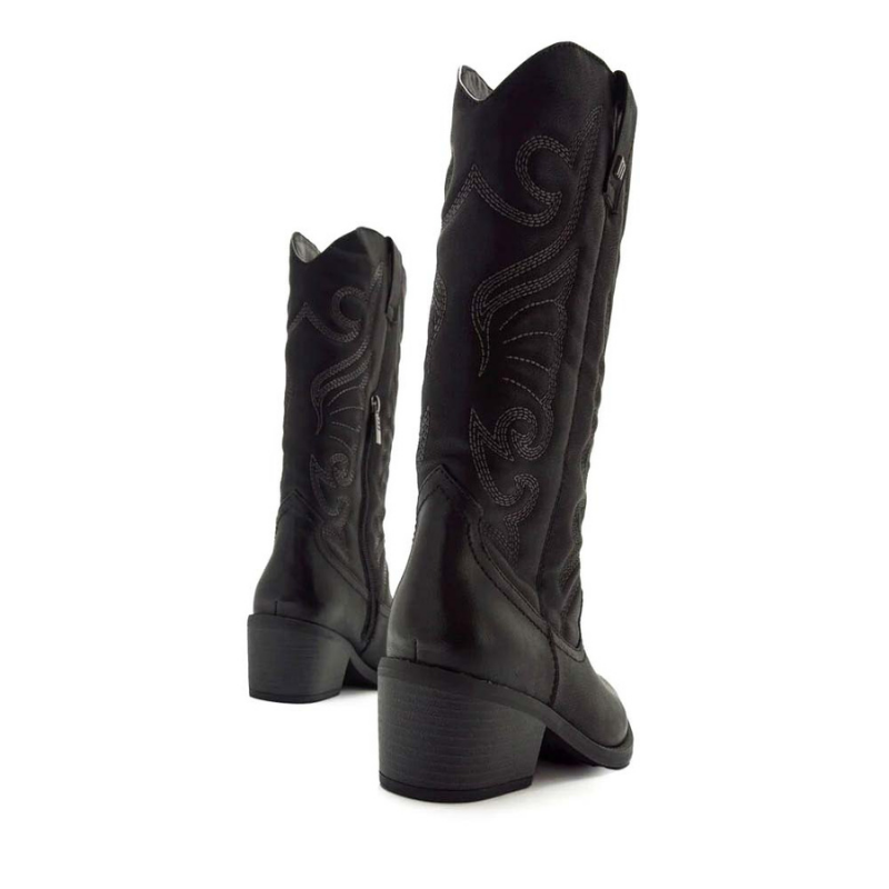 BOTA CAMPERA BORDADO NEGRO 59794