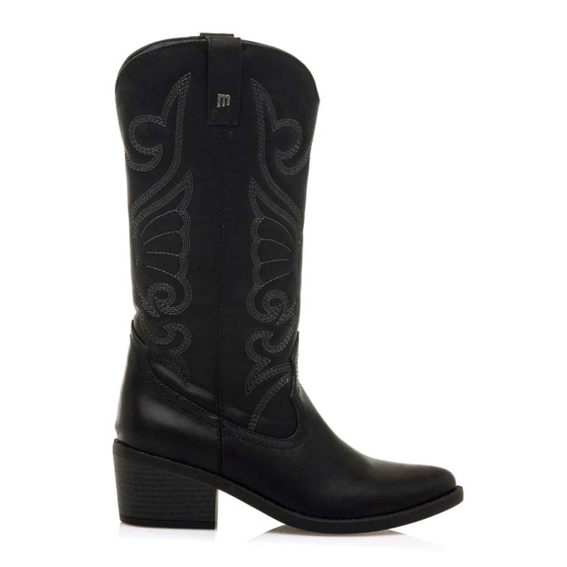 BOTA CAMPERA BORDADO NEGRO 59794