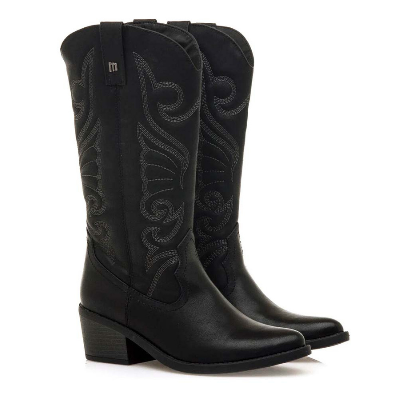 BOTA CAMPERA BORDADO NEGRO 59794